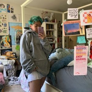 Grey timberland hoodie